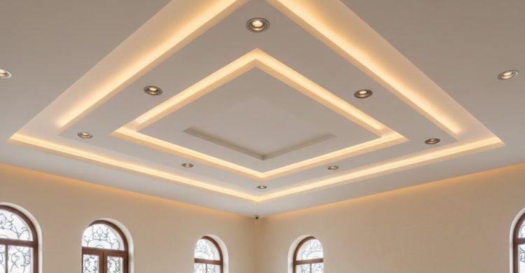 اتجاهات أسقف جبس بورد 2025 في بيوت الرياض