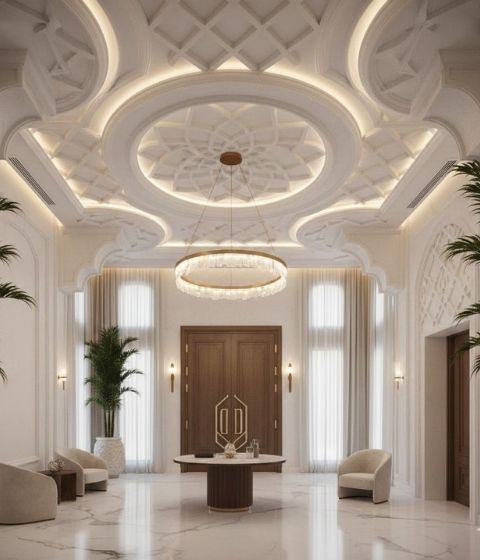 دمج الكرانيش مع أسقف الجبس بورد​